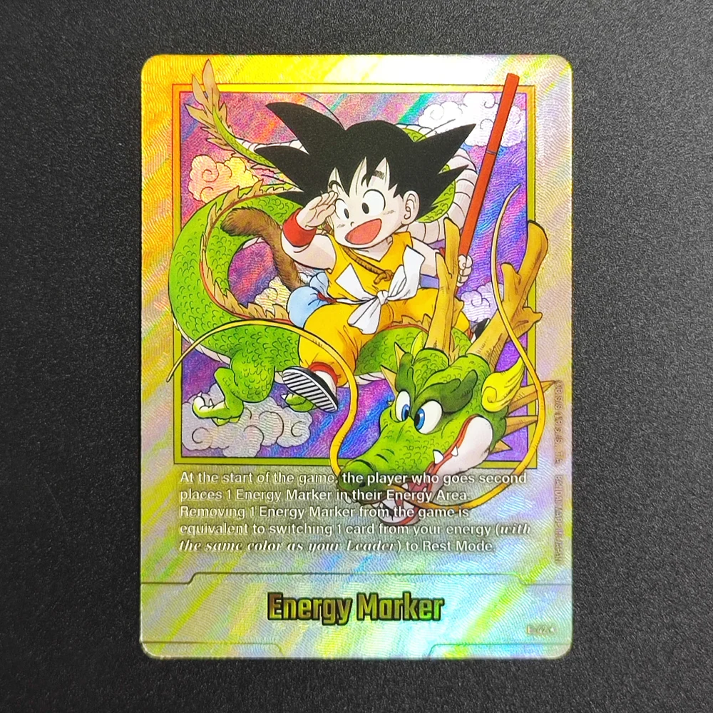 

DIY Proxy English Dragon Ball Energy Marker Son Goku Card Piccolo E-42 RARE Single Card Classic Game Anime Cards Toys
