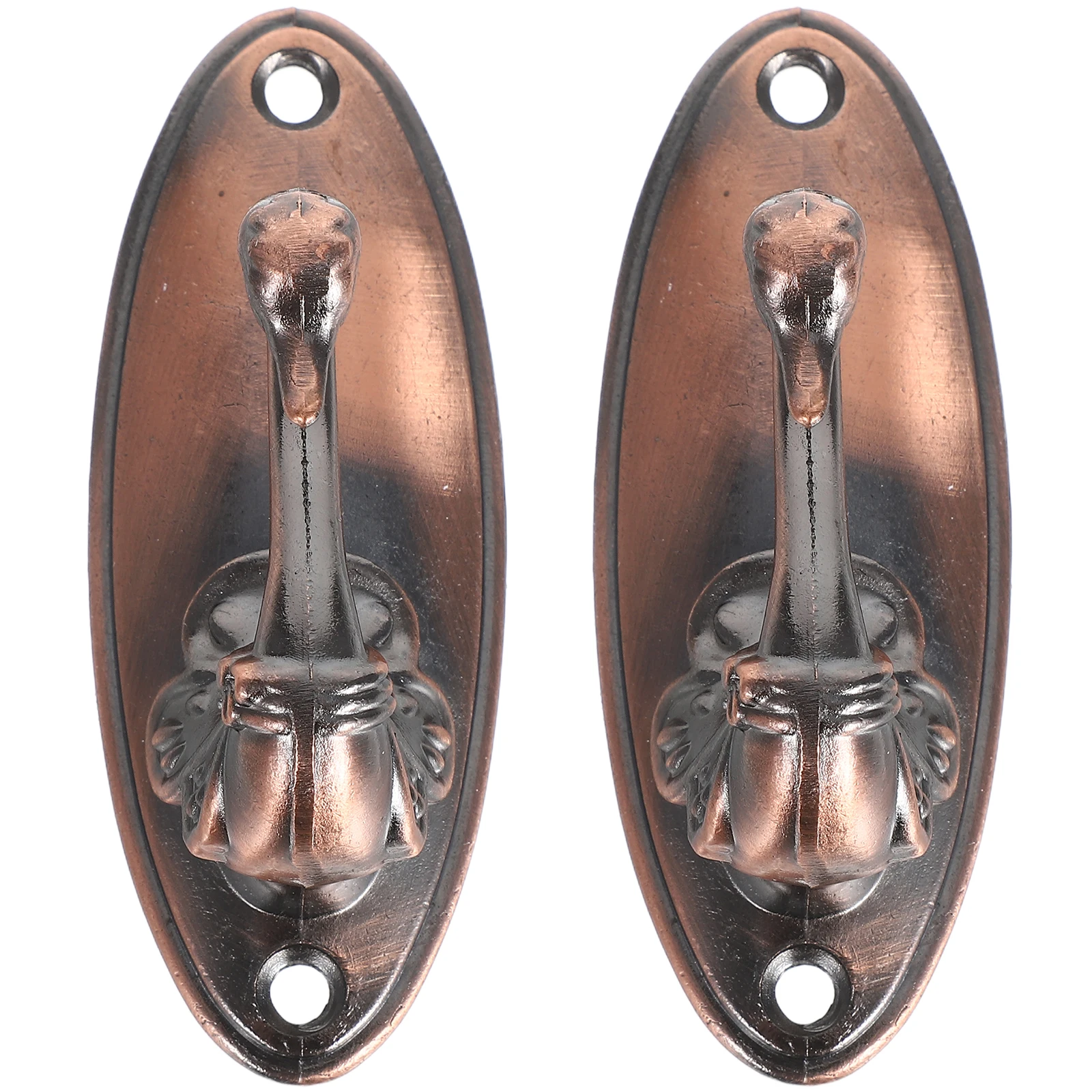 

Alloy Swan Hooks 1 Pair Elegant Retro Decorative Wall Mount Hangers Strong Load Capacity Non Slip Texture Easy Maintenance