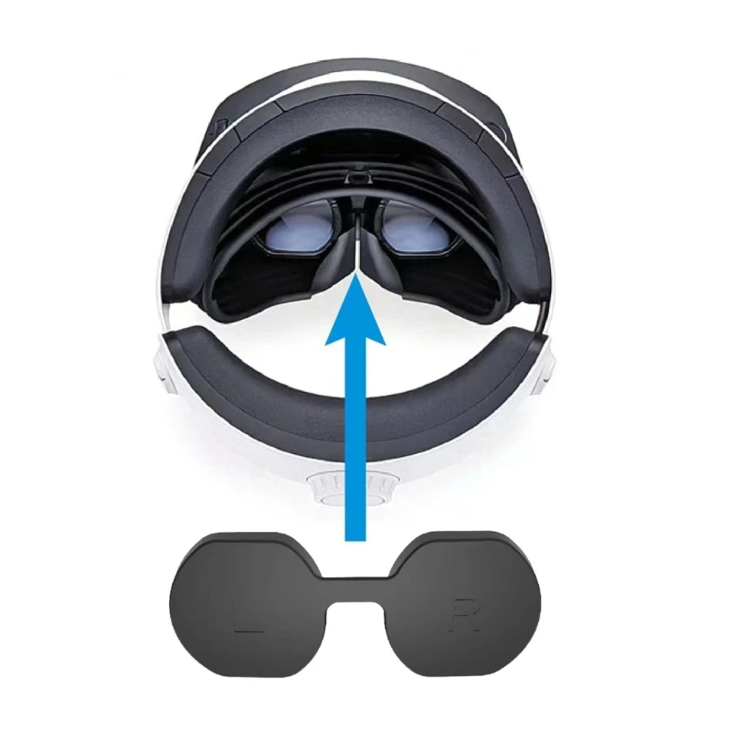 صندوق سفر محمول حقيبة حمل EVA لصندوق سماعة الرأس PS VR2 منظم بسحاب سهل الفتح وحوامل حمل صلبة