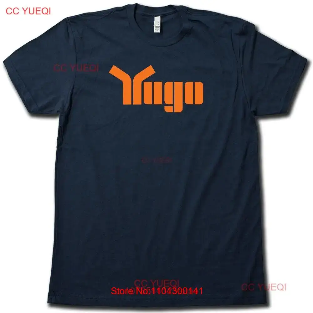 YUGO Old School 80 s CAR Logo T Shirt SuperSoft Premium Cotton RETRO Auto long or short sleeves