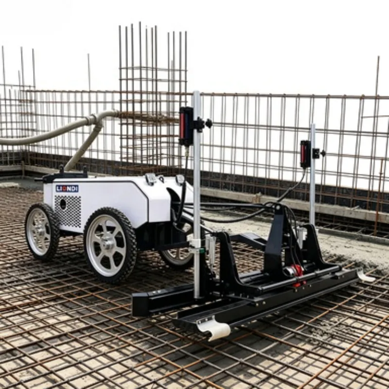 Powerful Concrete Laser Screed Equipment 5.5kW Vibratory Function for Cement Road Paving