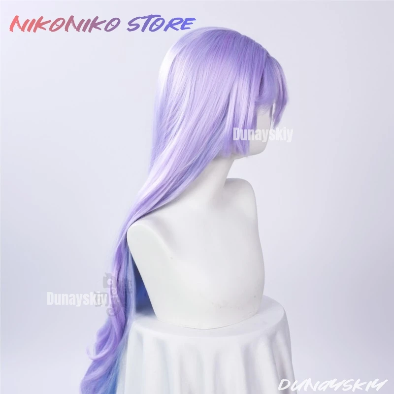 شعر مستعار Wuthering Waves Cantarella كوسبفريه أزرق أرجواني شعر طويل Rinascita Fisalia حفلة الهالوين العائلية للنساء والفتيات كرنفال