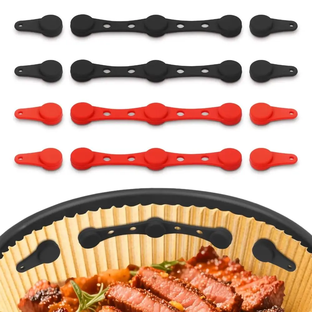 

Reusable Air Fryer Magnetic Silicone Buckle Non-Scratch Design Fixation Device Oven Liner Removable High Temperature