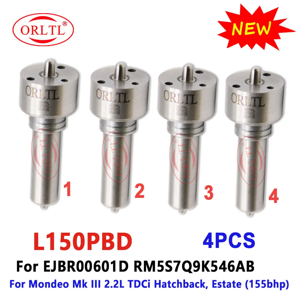 4 PCS Common Rail Fuel Nozzle L150PBC Injector Tip L150PBD For FORD EJBR00601D RM5S7Q9K546AB 5S7Q9K546AB Mondeo Mk III 2.2L