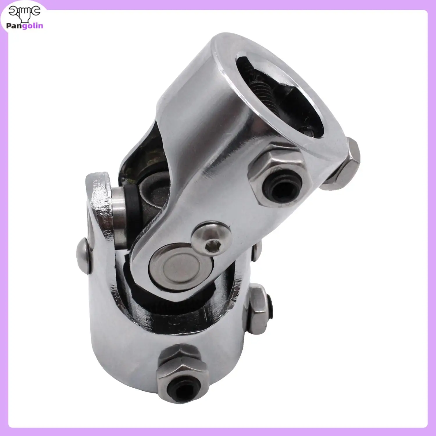 

New Steering Shaft U Joint Street Hot Rod 1" DD X 1" DD Double D Chrome Steel For Car