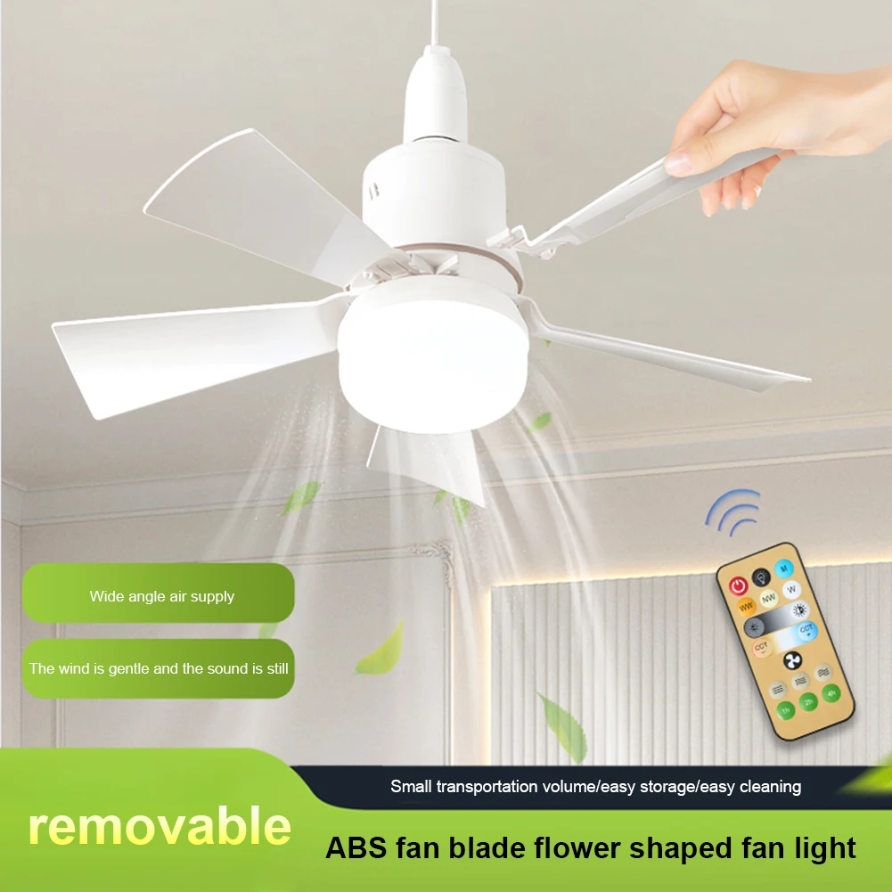 

LED Ceiling Fans with Light Remote Control 3 Speeds E26 Socket Ceiling Fan with Light Dimmable for Closet Dressing Room Kitchen