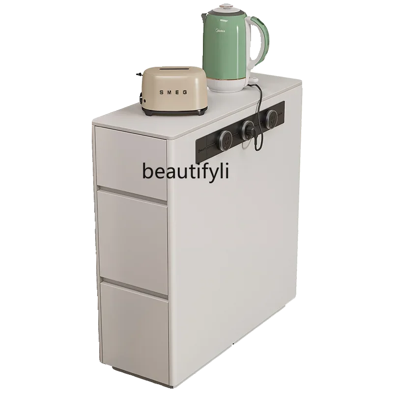 Very narrow island independent kitchen mobile narrow island cabinet separate small side cabinet