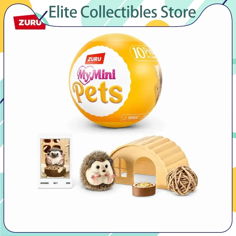 Zuru My Mini Pets Blind Box Cute Mini Pet Figurine Surprise Ball Collectible Desktop Decoration Toy For Hobbyists Gifts