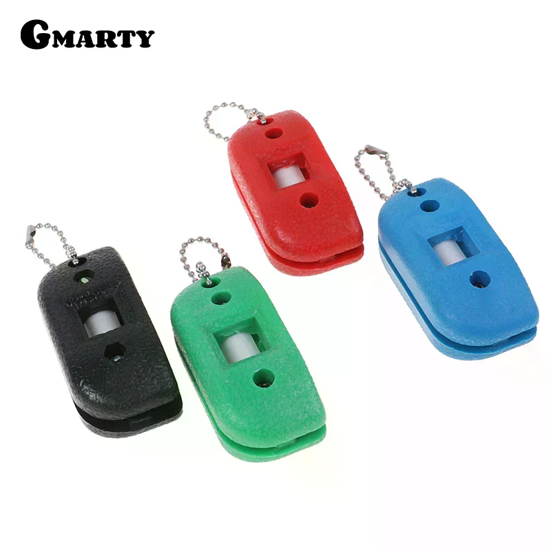 1Pc Random Sandstone Ice Hockey Shoe Double Side Sharpener Ice Skate Sharpening with Bag