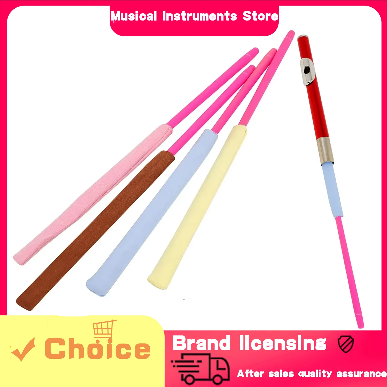 IRIN Flute All-in-One Color Cleaning Stick Wipes Rubber Color Strip Stick Cleaning Kit Flute Stick Woodwind Accessories