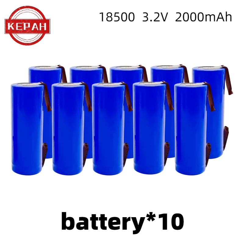 18500 welding battery with high capacity and power suitable for 3.2V 3.7V rechargeable batteries, suitable for shavers etc