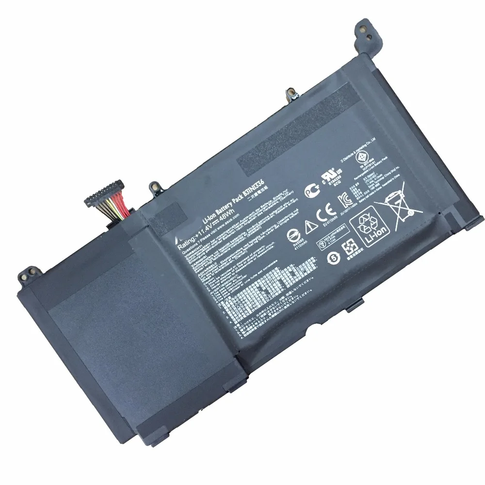 11.4V 48WH  New Original B31N1336 Laptop Battery for ASUS VivoBook S551 S551LB  S551LA R553L R553LN R553LF K551LN V551 C31-S551