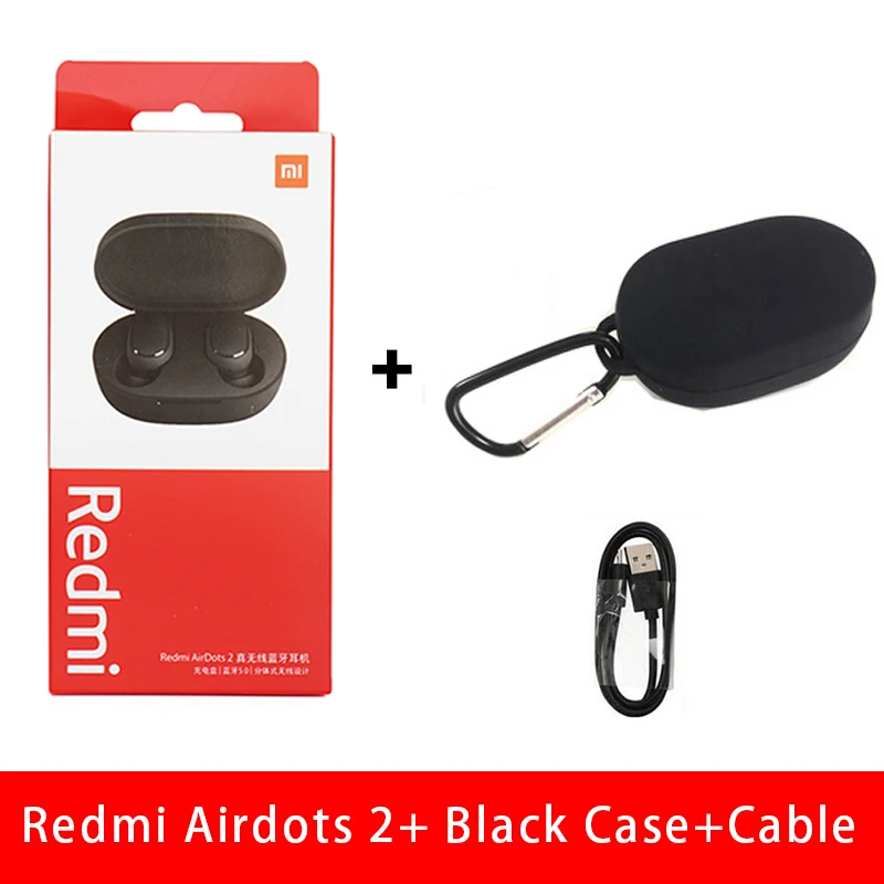 الأعلى مبيعًا سماعة شاومي ريدمي إيردوتس 2 TWS لاسلكية تعمل بالبلوتوث مع ميكروفون أصلي من شاومي سماعات أذن