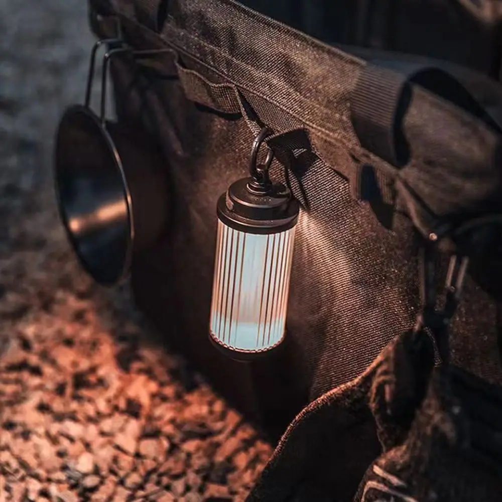 مقاوم للماء معلقة التخييم ضوء نوع C إعادة شحن المغناطيسي أسفل خيمة Led صغيرة الفوانيس متعددة الوظائف معلقة هوك #4
