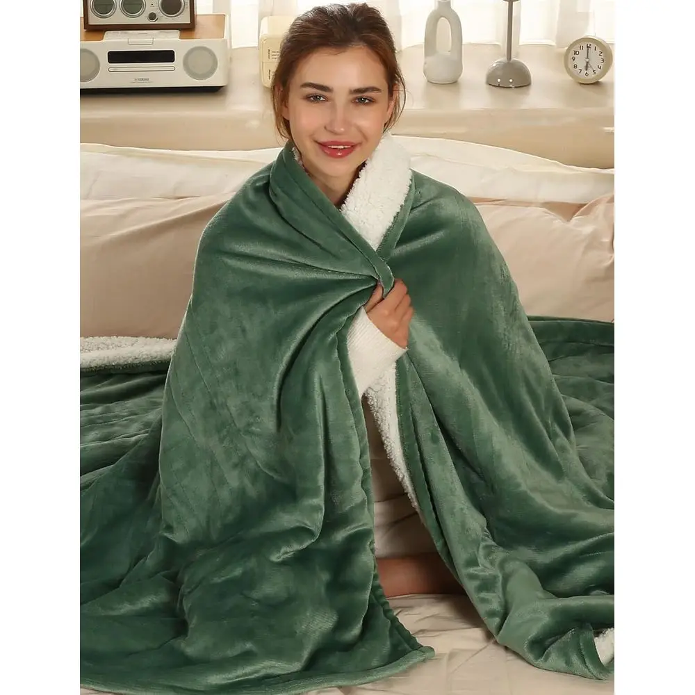 

Electric Blanket Heated Throw, Extremely Sot Electric Throw Blanket with 4 Hours Auto O & 5 Heating Levels, Heated Blanket Ideal