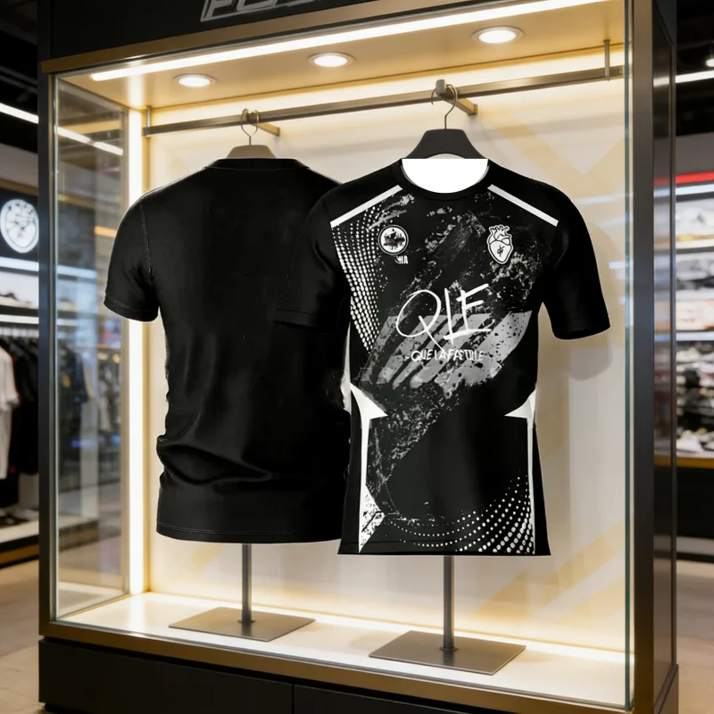 3D printed summer home matching fashion QLF breathable round neck short sleeved racing sportswear men's casual T-shirt top