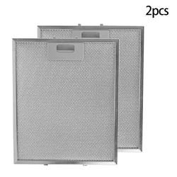 2PCS Metal 300 X 250mm Silver Filter Grease Filters For RANGEMASTER Cooker Hood Range Hood Exhaust Fan Filter Extractor Tools