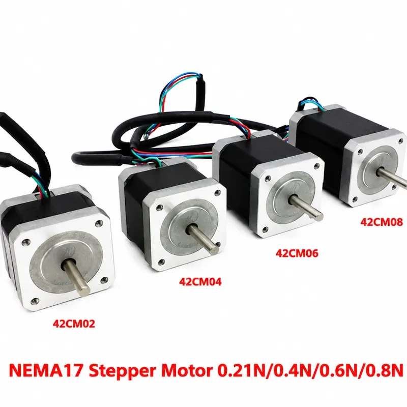 Leadshine Nema17 Stepper Motor 0.21N.m~0.8N.m 2 phase 4 line for CNC 3D Printers 42CM02 42CM04 42CM06 42CM08 Single/Dual Axis