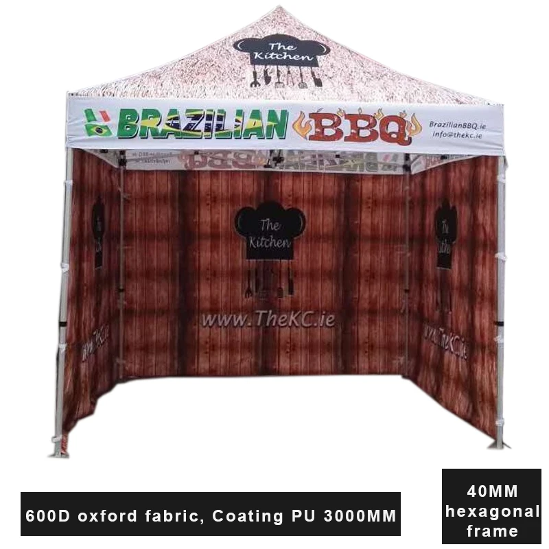 Canopy Tent Reinforced Outdoor Tents Party Tents Food Stall Gazebo 3x3M Pop Up Gazebo Oxford Fabric With PU Free Shipping