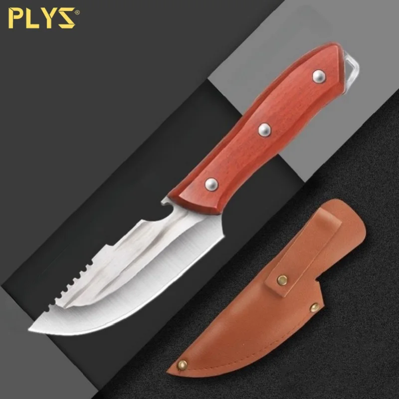 PLYS-Forged Boning Knife Home Handle Meat Pocket Knife High Hardness Sharp Outdoor Fruit Knife Camping Survival Knife