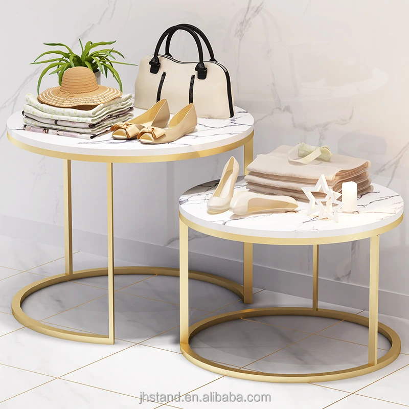 Customized. Wedding Shop Display Table Showroom Decor Luxury Store Furniture Clothing Store Display Table Handbag Shoes Display