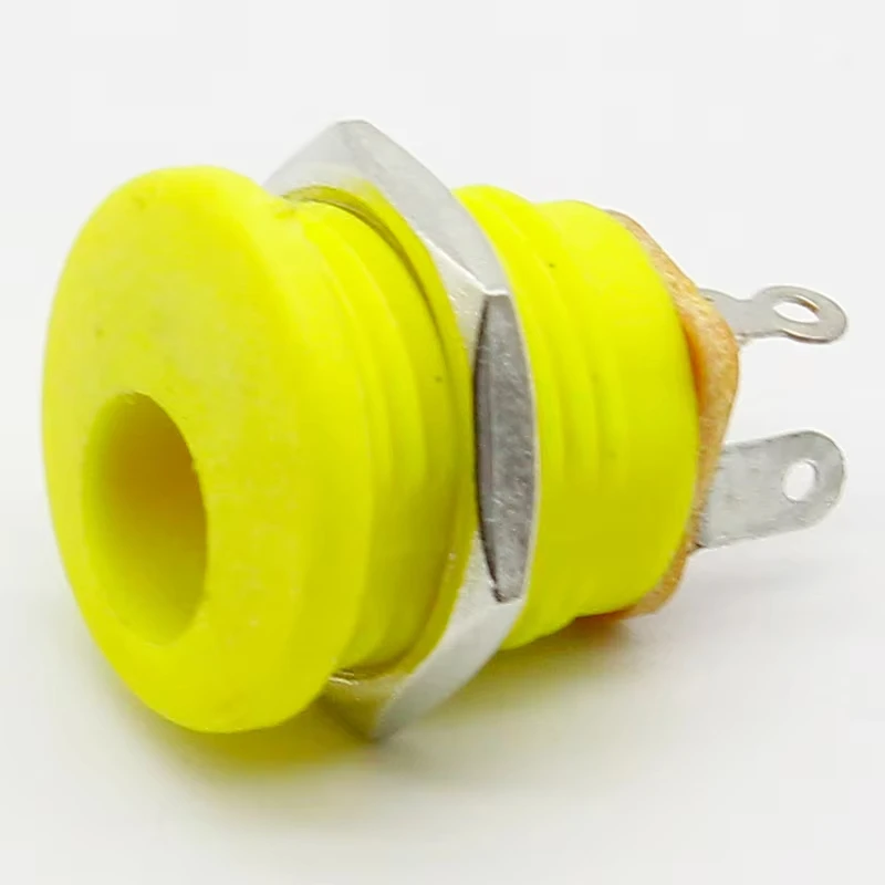 1/5/10pcs DC power socket DC-022 with nut 5.5 * 2.1/2.5 waterproof DC female socket in 4 colors
