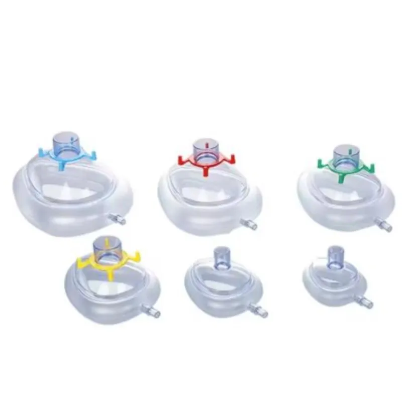 

1 шт./6 шт., маска для анестезии из ПВХ, высококачественные одноразовые маски для лица из ПВХ для взрослых и детей, 6 размеров