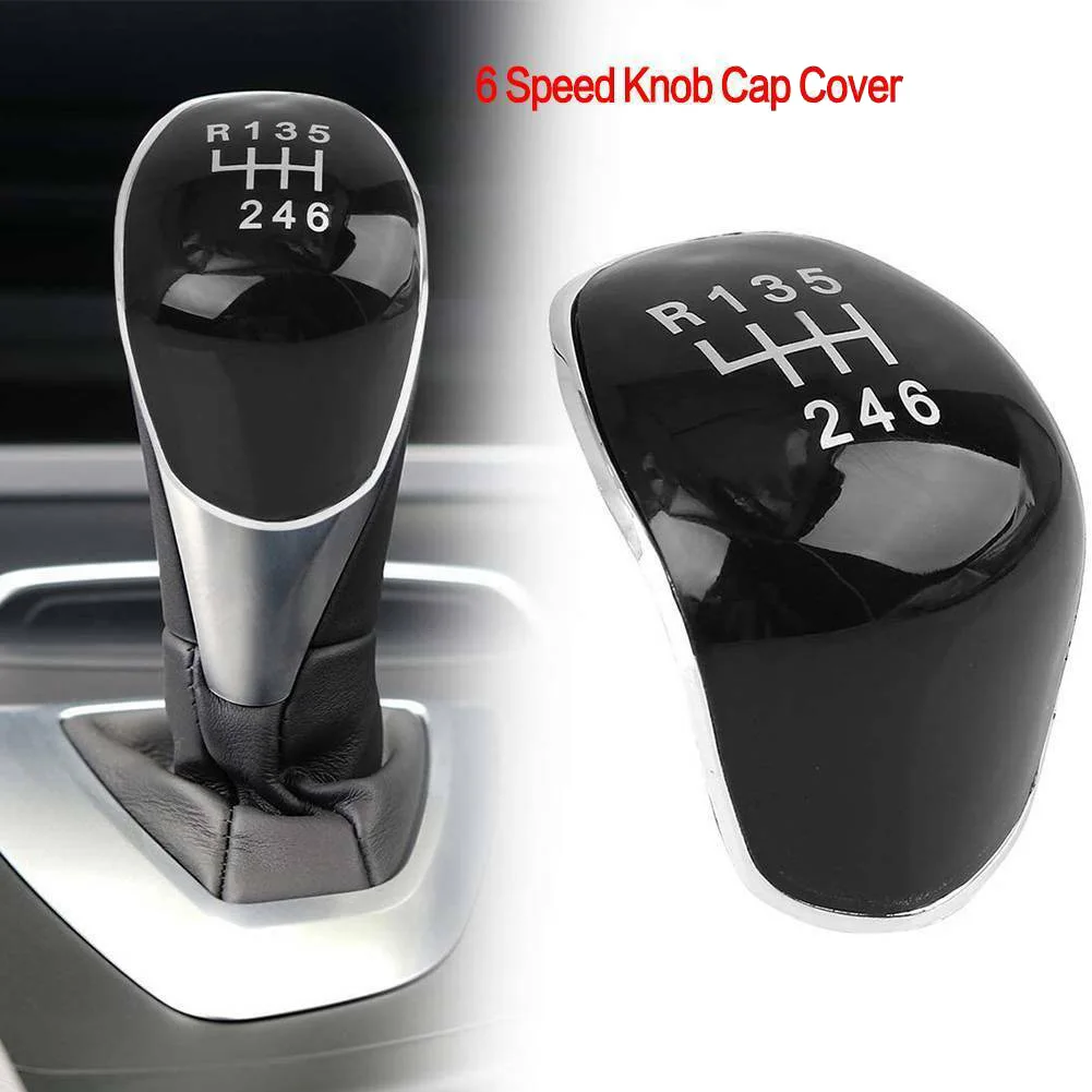 6 Speed Manual Car Gear Shift Knob Cap Cover for Ford Focus 2 MK2 FL MK3 MK4 MK7 Fiesta