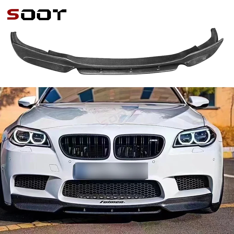 

For BMW 5 Series M5 F10 2010-2016 Carbon Fiber Car Front Bumper Lip Front lip Diffuser Front Chin Spoiler Car Auto Parts