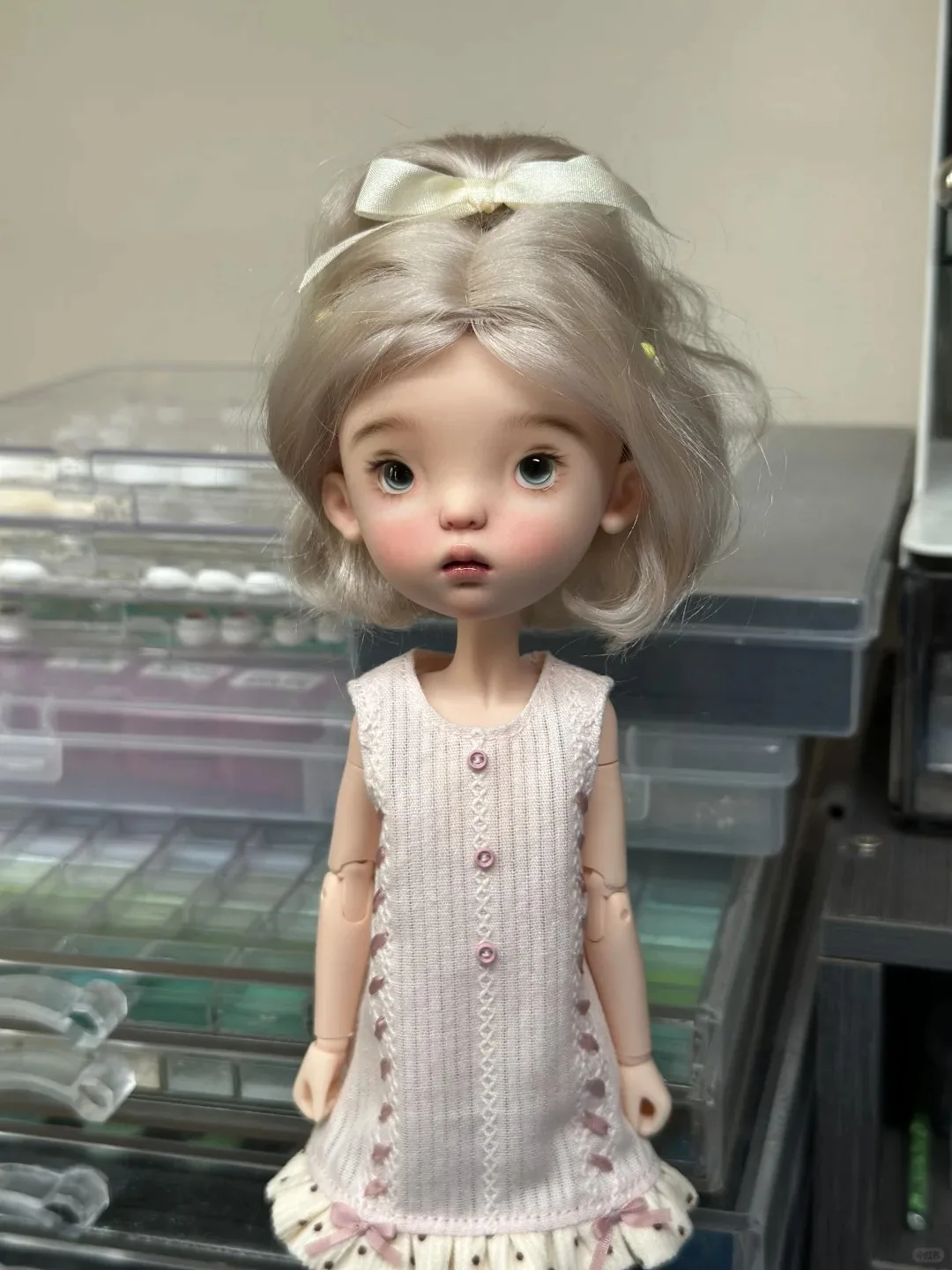 BJD poupée 1/6 échelle haricot bleu corps spécial fille poupée mignon résine jouet cadeau d'anniversaire livraison gratuite