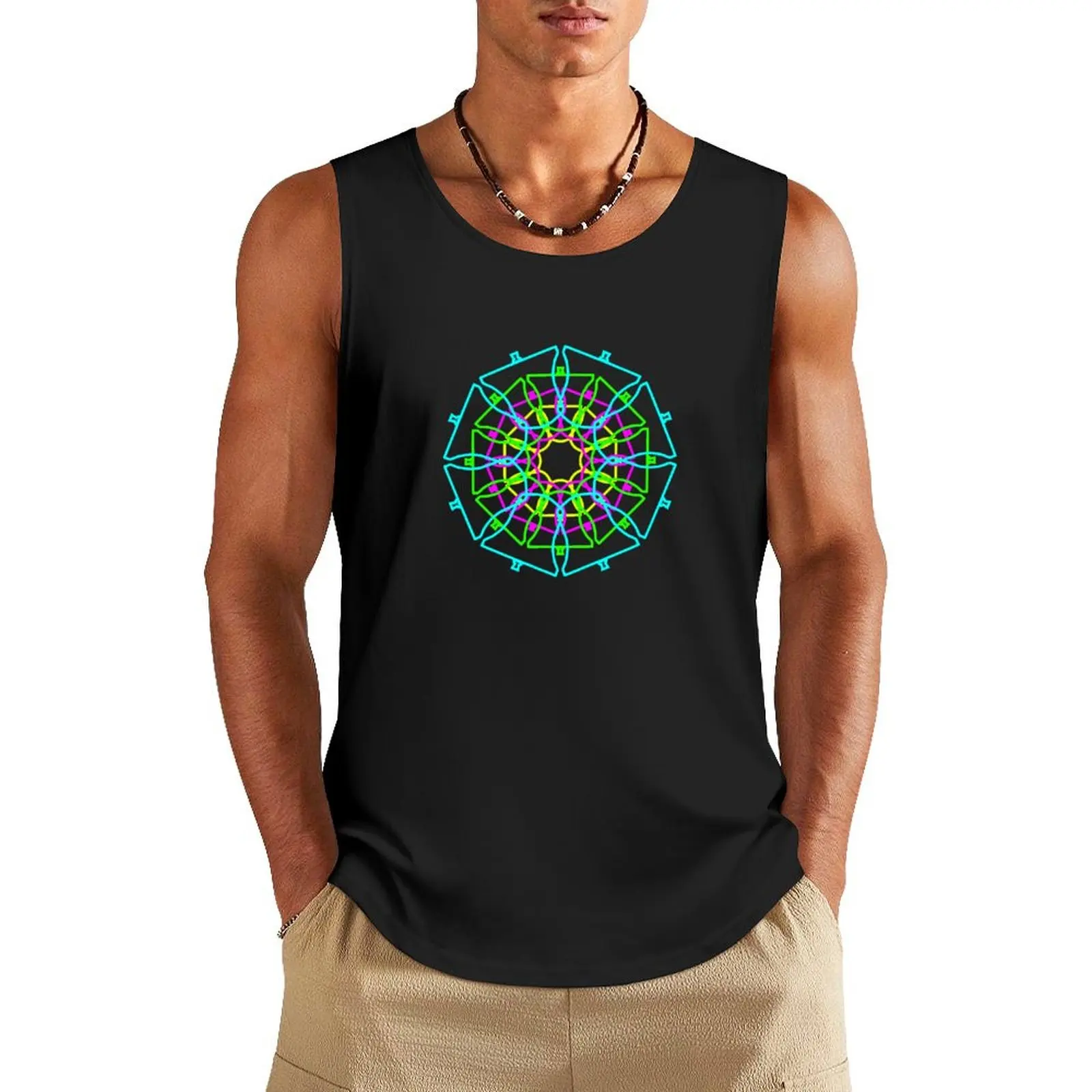 

Bell Ringing - MANDALA BELLS 8X4 A Tank Top Men's summer vest summer clothes for men gym shirt man sports t-shirts for men