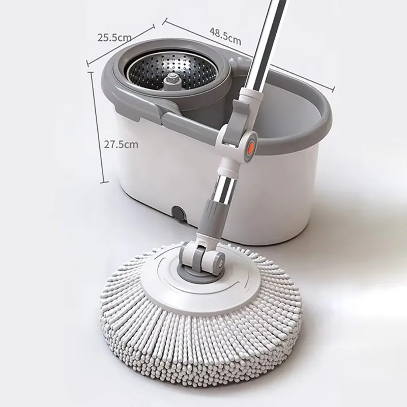 

Ultra-Fine Fiber Spinning Mop Bucket with 360 Rotating Extensible Handle Household Cleaning Products for Floor Cleaning