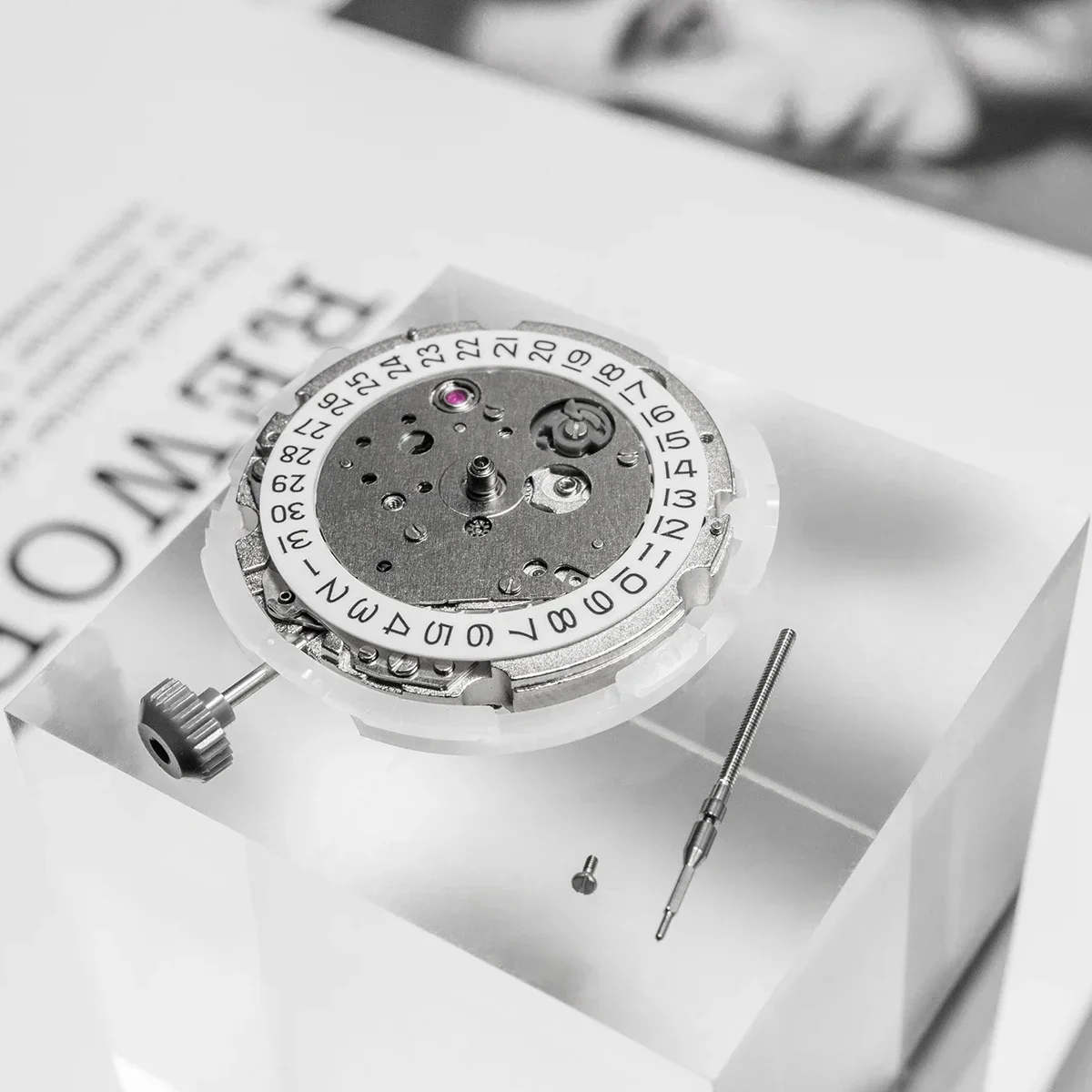 Japan 8215 Movement Automatic Winding Replace Mechanism 21 Jewels High-precision Tool Parts Date At 3.0 6.0 O'clock Mechanism - view 6