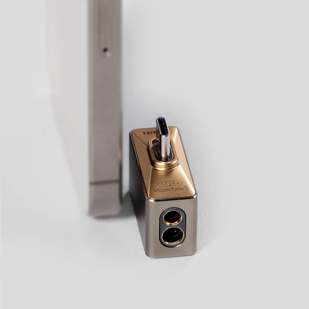 DD ddHiFi TC44Pro M3 T-Shaped Hi-Res DAC & AMP Adapter with Dual DAC CS43198 and Dual Interface:3.5 + 4.4 Mountain3
