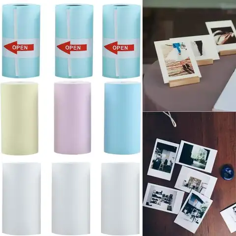 가정용 미니 프린터 영수증 용지, 흰색 열전사 용지, 카메라 인쇄 용지, 라벨 프린터 용지