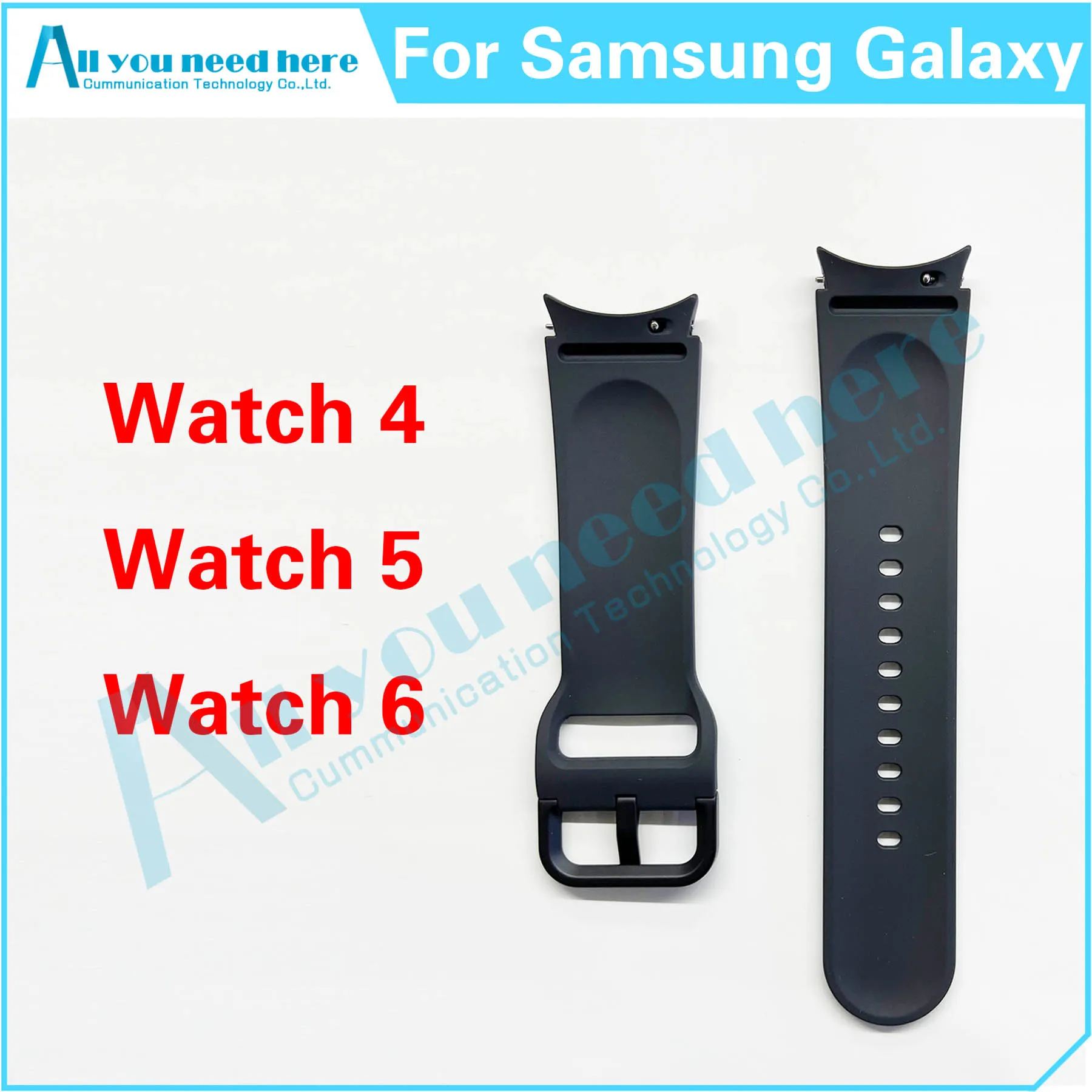 For Samsung Galaxy Watch 4 5 6 Wrist Band Bracelet Watchband For Watch4 Watch5 Watch6 Silicone Bracelet Watch Bands Strap