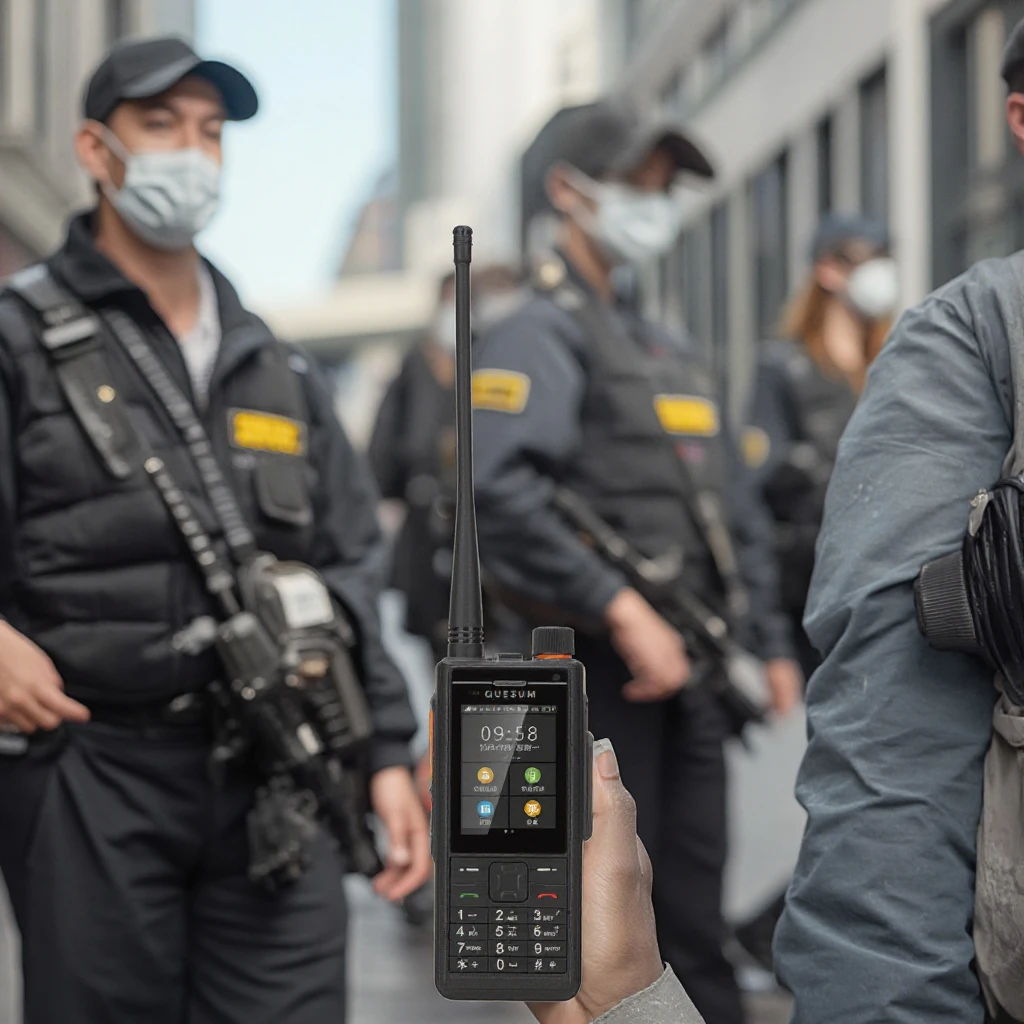 Zello QUANSHENG MAX 11 Sistema Android GPS ad alta tecnologia Walkie Talkie 4G POC + DMR + Gamma di frequenza 4G analogica Comunicazione digitale