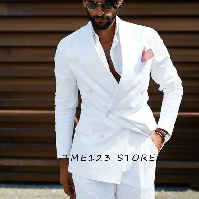 Elegant white pant suits best sale