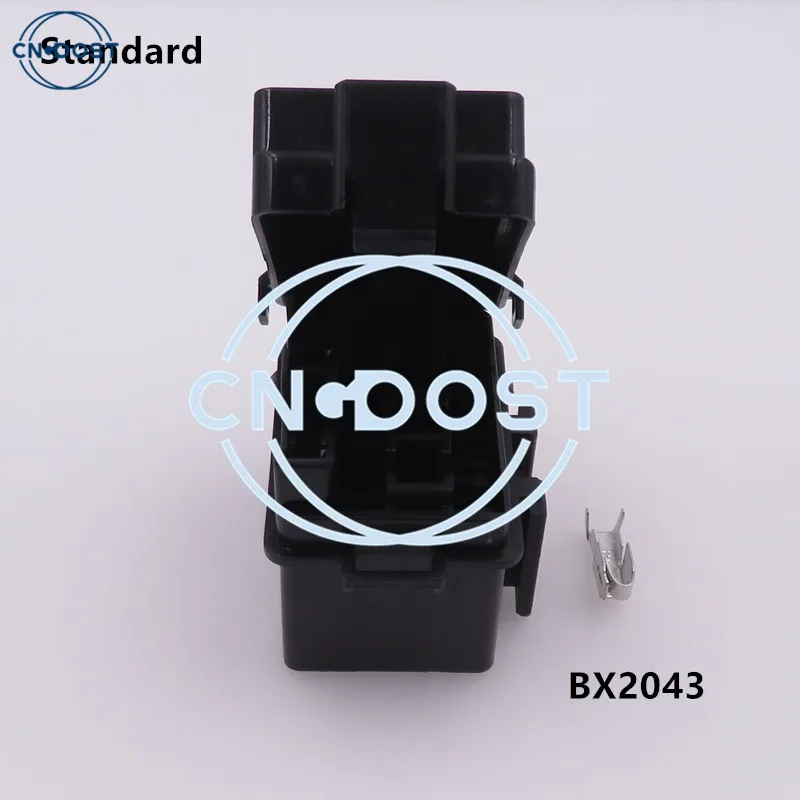 1 Set 4 Way AC Assembly Black Standard Car Circuit Controller Box Medium Relay Fuse Box Assembly Autor Insurance Fuse Holder