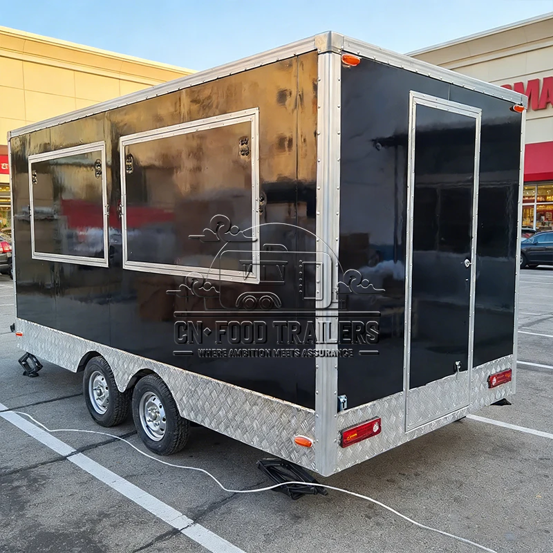 

CN Food Trailer Versatile Food Truck Trailer Fully Equipped Mobile Kitchen for Burgers Pizza and Ice Cream CE