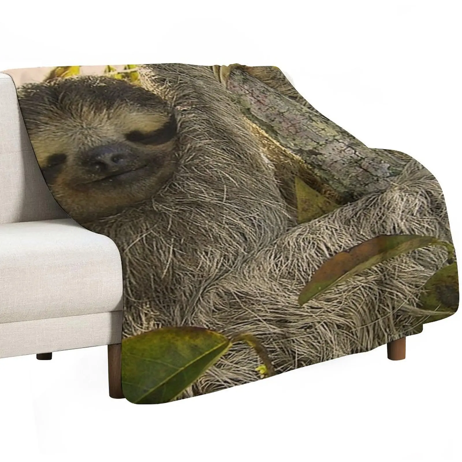 adorable sloth Throw Blanket Shaggy Sleeping Bag christmas gifts Flannels Picnic Blankets For Baby Blankets