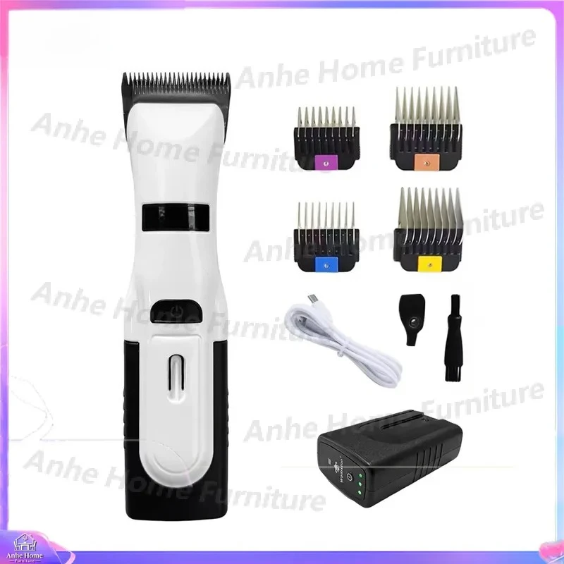 Pet Hair Trimmer Professional Grooming Clippers Low Noise Brushless Motor Dog Cat Shaver Rechargeable Cordless Paws Care Tool