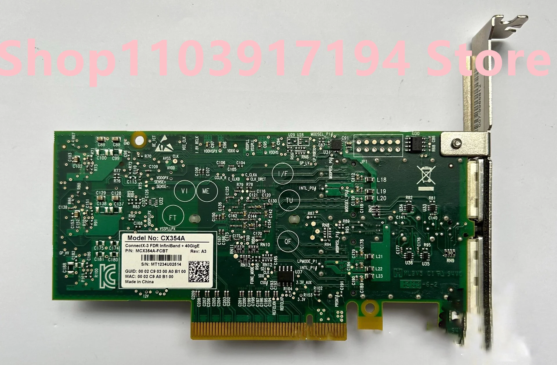 FOR  Mellanox  CX354A MCX354A-FCBT Dual-port 40G 10Gigabit network card