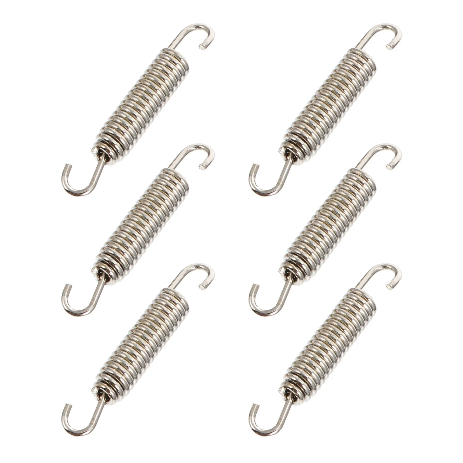 

6pcs Exhaust Pipe Spring Heavy Duty Tension Mount For Motorcycle Vibration Resistant Durable Engine Connection Swivel System