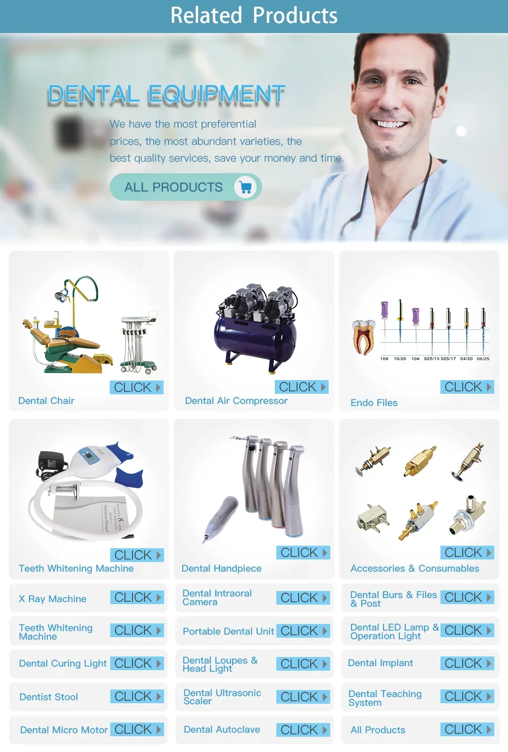 Peralatan Klinik Gigi CICADA Endo Motor dengan LED Otomatis dengan Kepala Kontra Sudut 16:1 Motor Endodontik Nirkabel