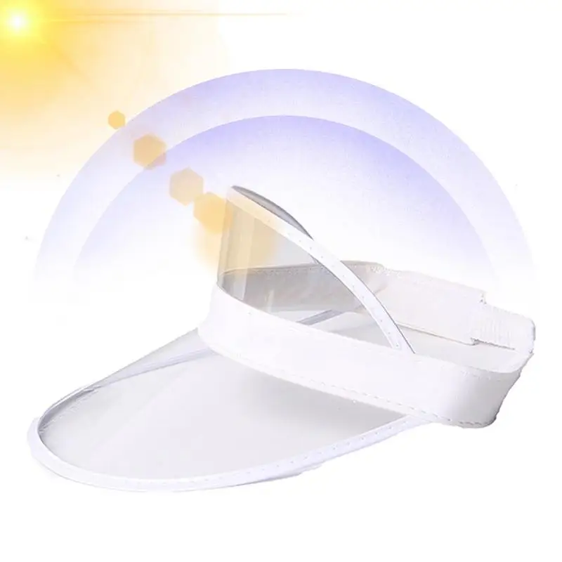 

Women Man Transparent Summer Sun Visor Party Casual Clear Adult Sunscreen Cap Sunhat Unisex Outdoor Hat