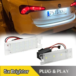 2Pcs Canbus LED Number License Plate Lights Lamps For Fiat 500L 500X Grande Punto Tipo Doblo Egea Bravo Linea 600 Multipla Albea