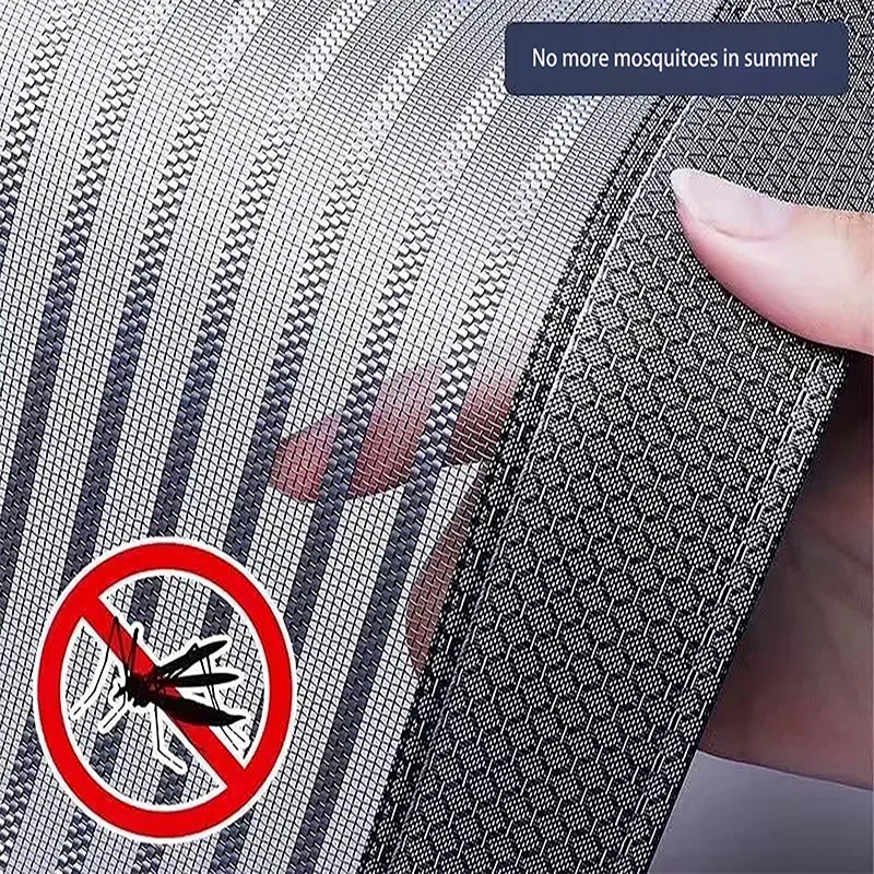 New Door Curtain, Mosquito Proof Magnetic Door Screen, Household Encrypted Fly Proof Magnetic Suction Curtain, No Punching
