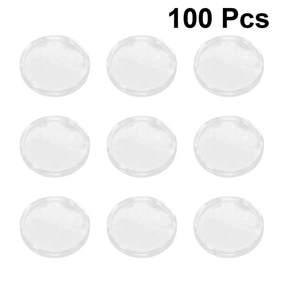100 PCS Coin Safe Clear Storage Case Mini Coleção Suprimentos Titular Caixas Protetor