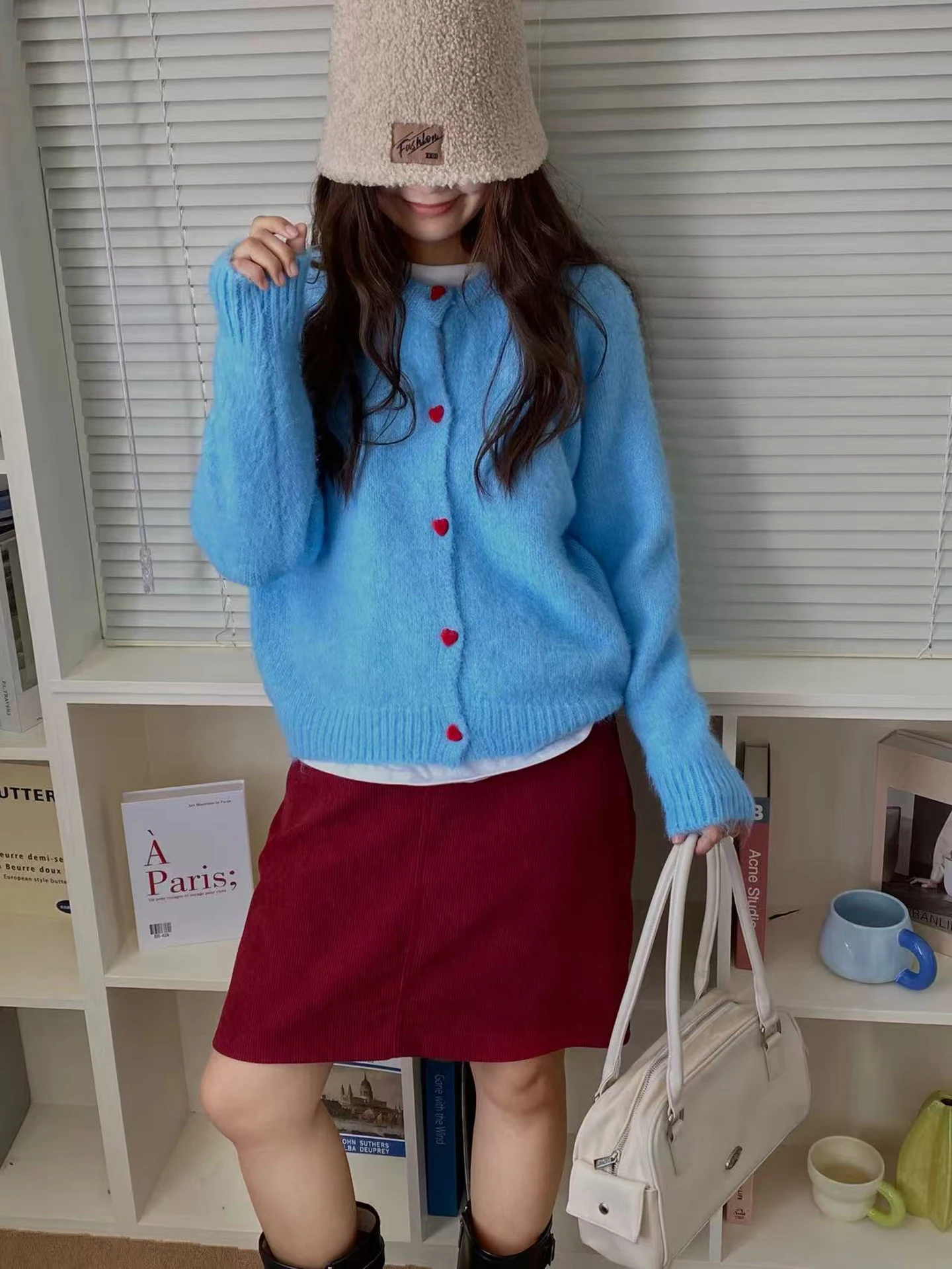 

Soft Pure Color Knitted Open Cardigan Women's Loose Casual Slimming Sweater Jaet Korean Sle Autumn Winter New Arrival